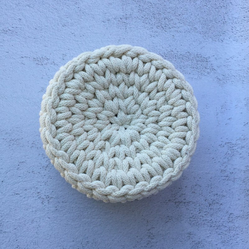 No.21. Kis horgolt bambuszfedeles tároló búzaszem mintával - Image 4