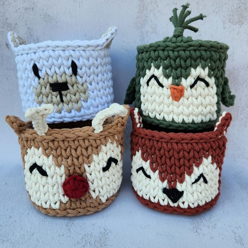 Állatos kosár workshop (pingvin, rénszarvas, róka, medve)